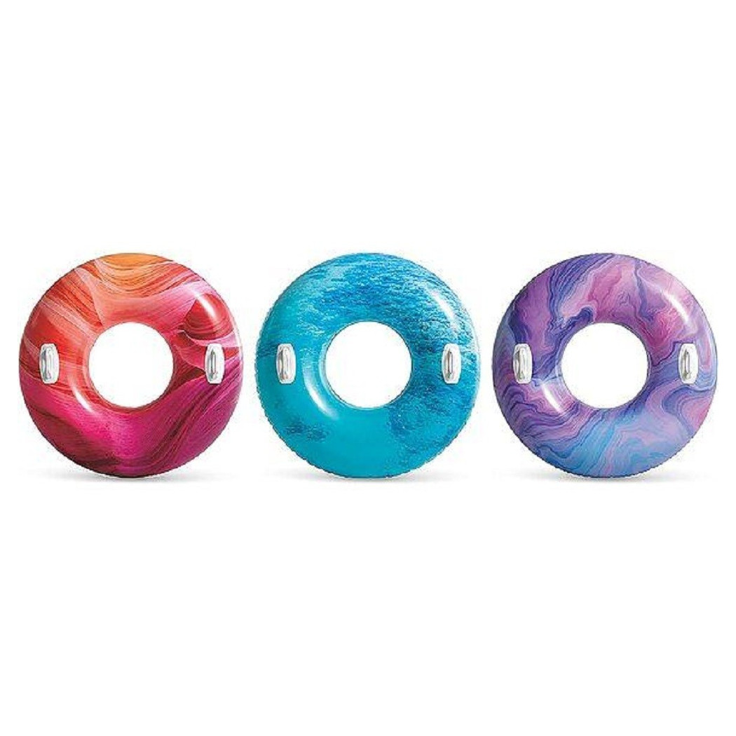 foto del prodotto trade shop ciambella gonfiabile nature mare piscina 91cm con maniglie colori assortiti 56267 
