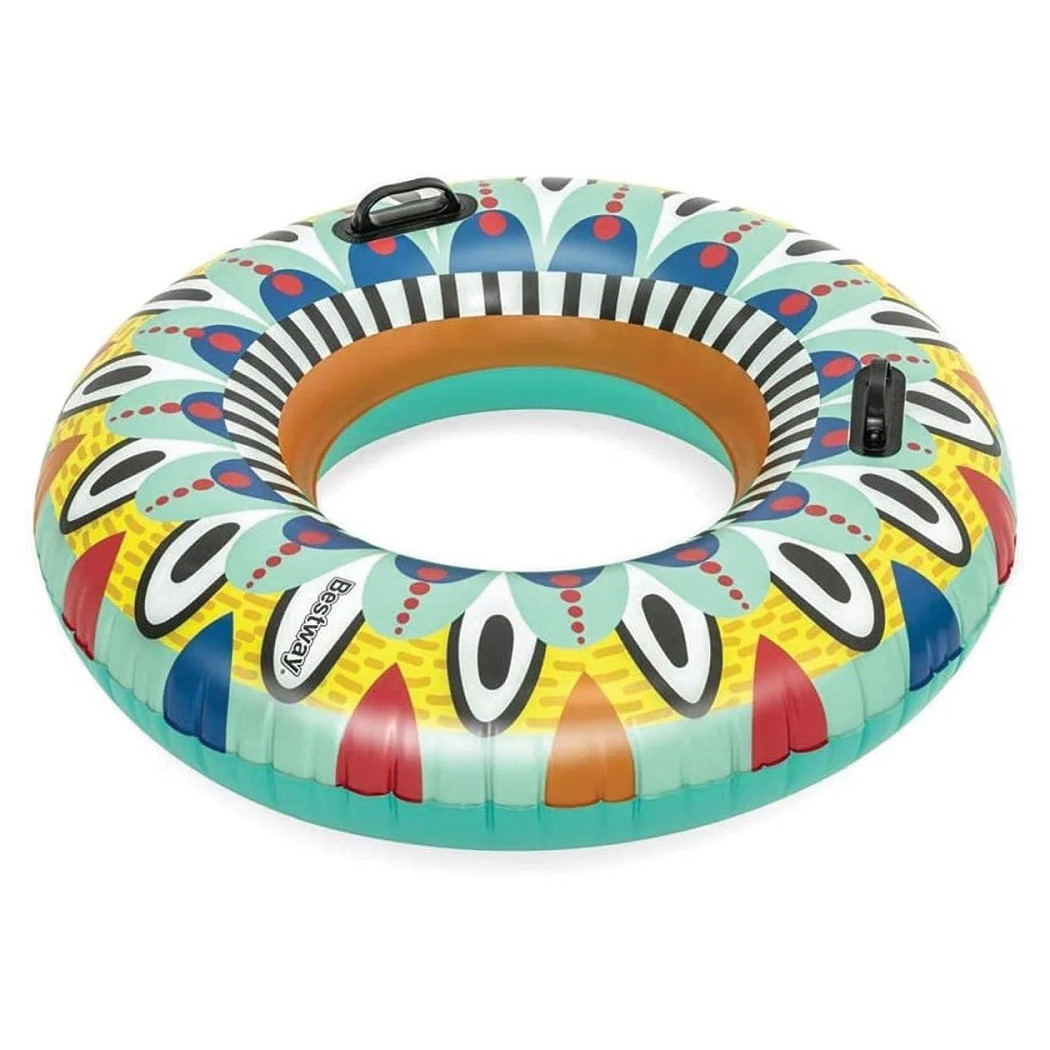 foto del prodotto trade shop ciambella salvagente flirty fiesta 107cm con 2 maniglie rinforzate piscina 36294 