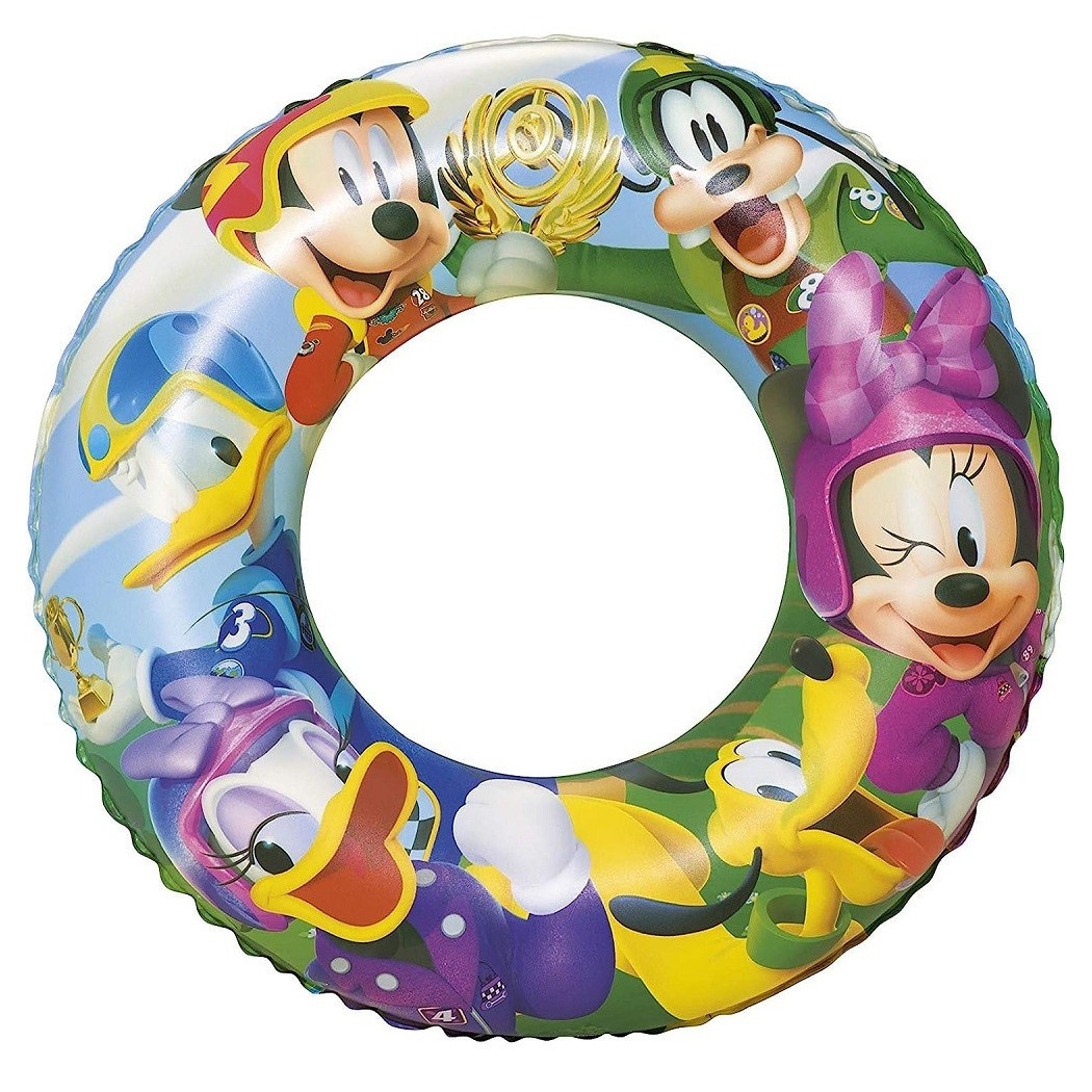 foto del prodotto trade shop ciambella salvagente gonfiabile per bambini mickey mouse amp friends 56 cm 91004b 