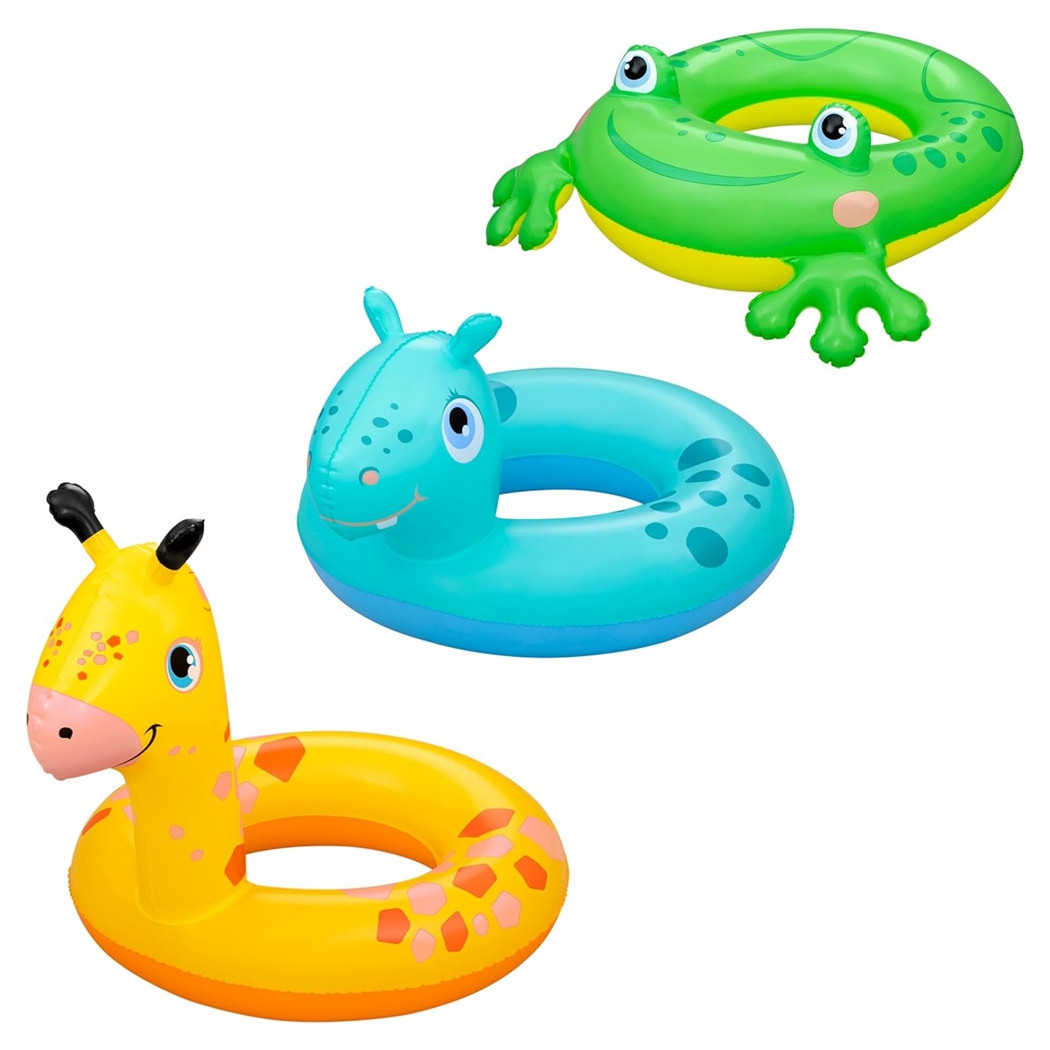 foto del prodotto trade shop ciambella salvagente lil 39 pal gonfiabile per bambini 3 6 anni animali assortiti 36464 