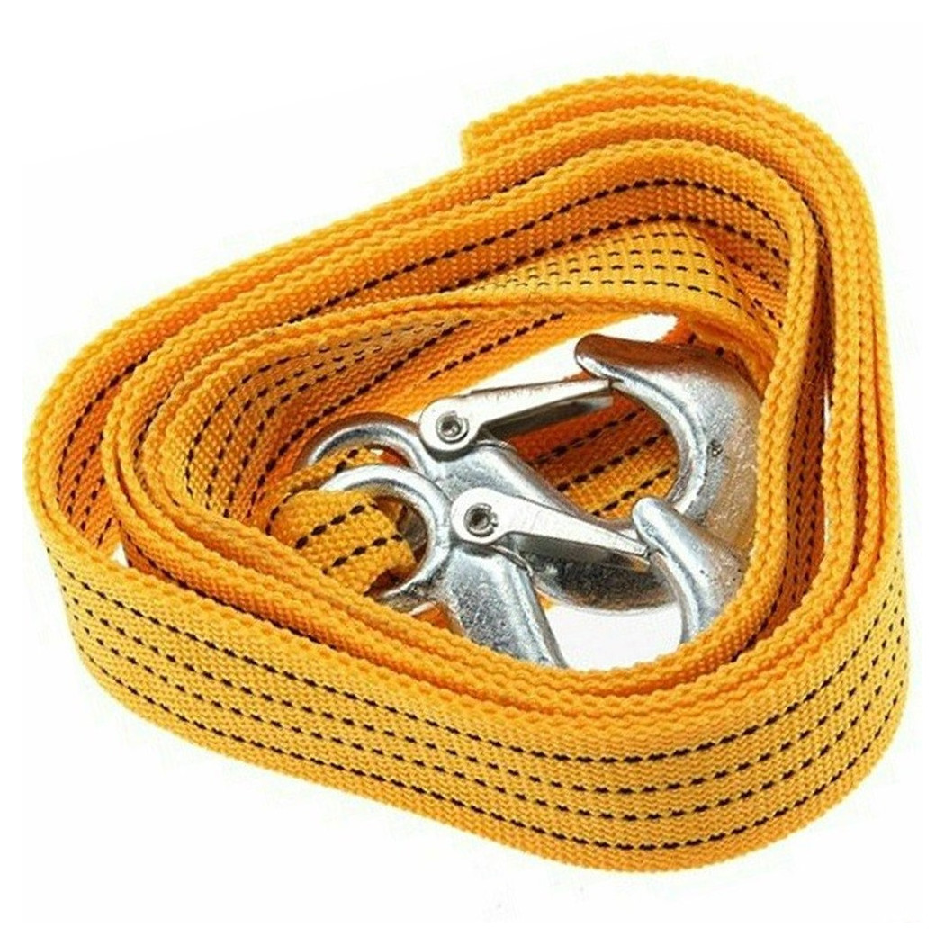 foto del prodotto trade shop cinghia cavo da traino sos auto super resistente fune corda 2 ganci 5000kg 