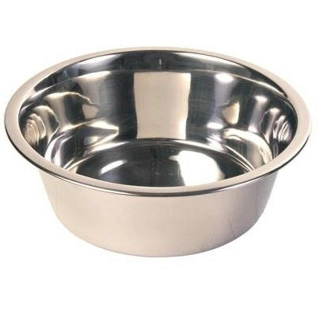 foto del prodotto trade shop ciotola 28cm contenitore mangiatoia per cani cane gatto animali domestici in alluminio cibo acqua 