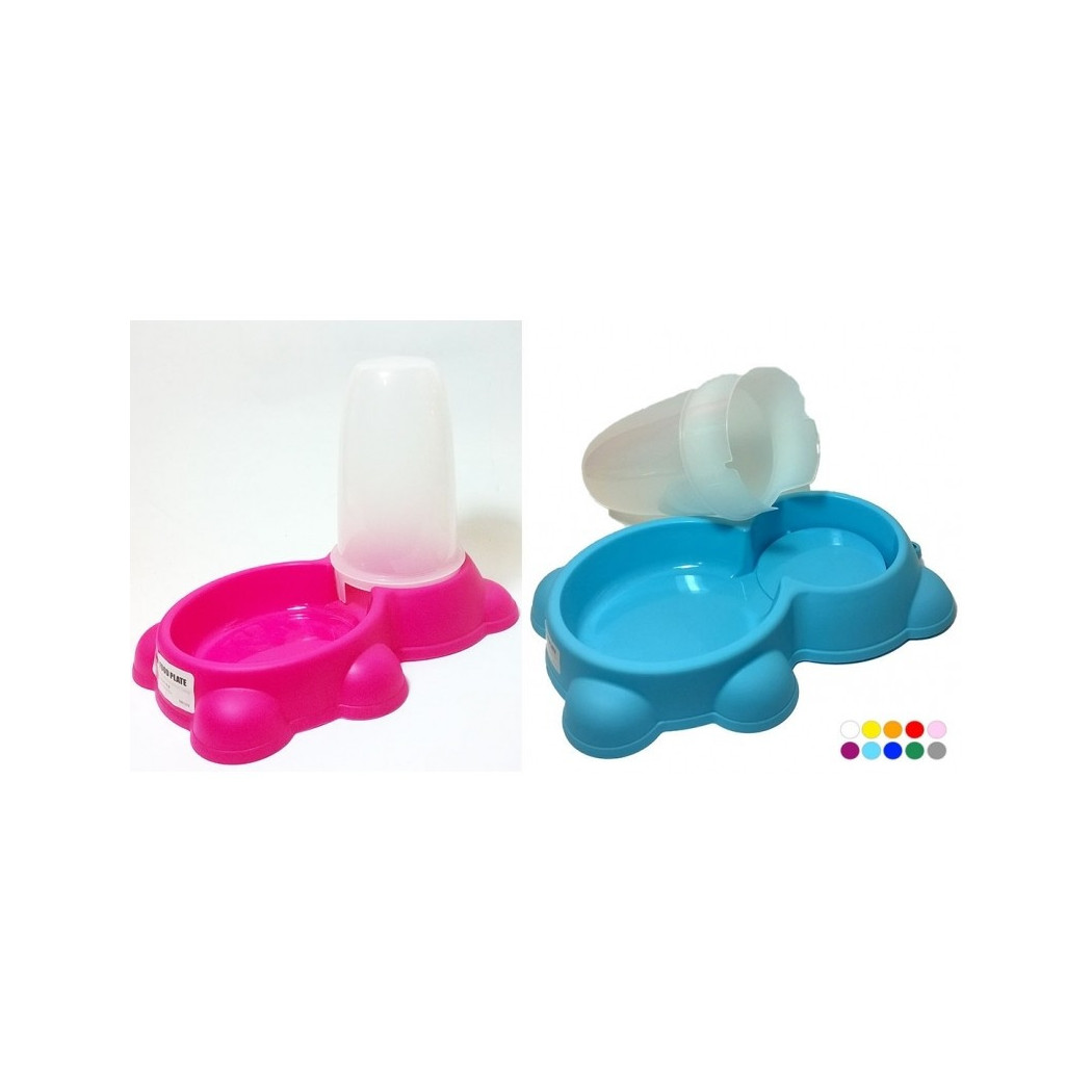 foto del prodotto trade shop ciotola distributore dispenser crocchette ciotola animali cibo gatti cani 