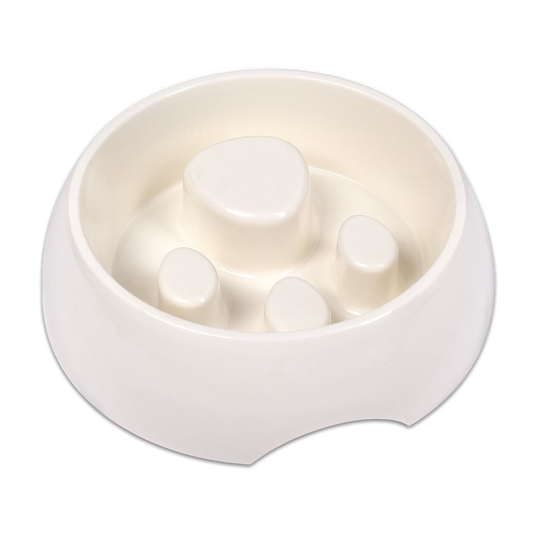 foto del prodotto trade shop ciotola per cani alimentazione lenta 500 ml in plastica per mangiare lentamente 