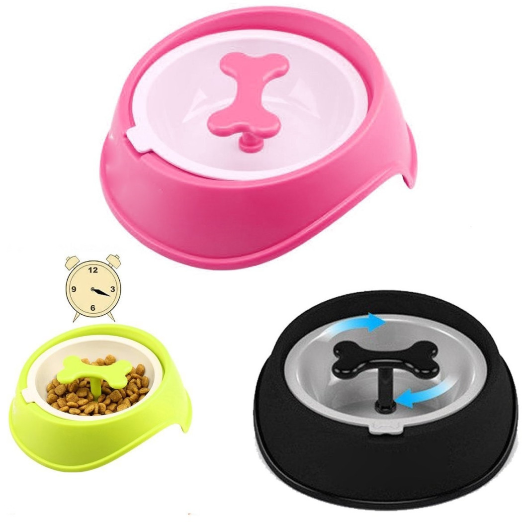foto del prodotto trade shop ciotola sport 007 plastica 0.4l osso rotazione 360 gradi cane gatto animali 
