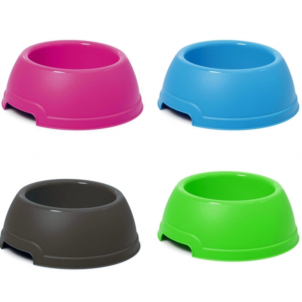 foto del prodotto trade shop ciotola vaschetta plastica tonda 2.7lt cocker cane gatto mangiatoia cibo acqua 
