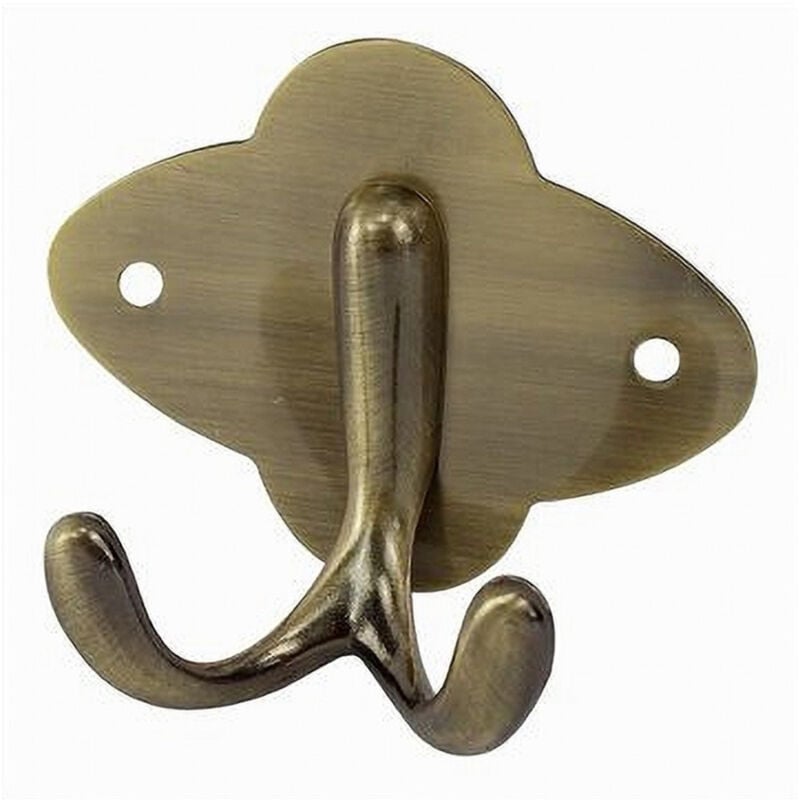 foto del prodotto trade shop cleafe attaccapanni appendi abiti asciugamani parete ottone antico 1 posto doppio 52913 