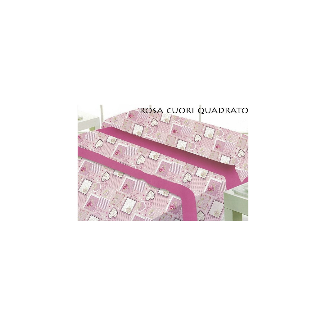 foto del prodotto trade shop completo letto matrimoniale gioie di casa lenzuola 240x280 cm moribido e caldo rosa cuori quadrato