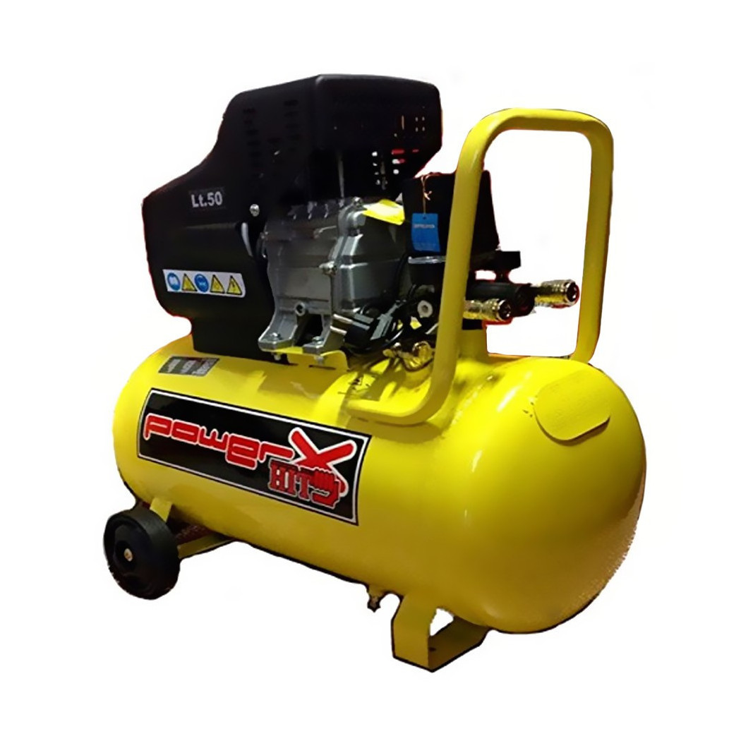 foto del prodotto trade shop compressore 50 lt olio italy 8 bar 2 hp 2 manometri 2 connettori 170l m 