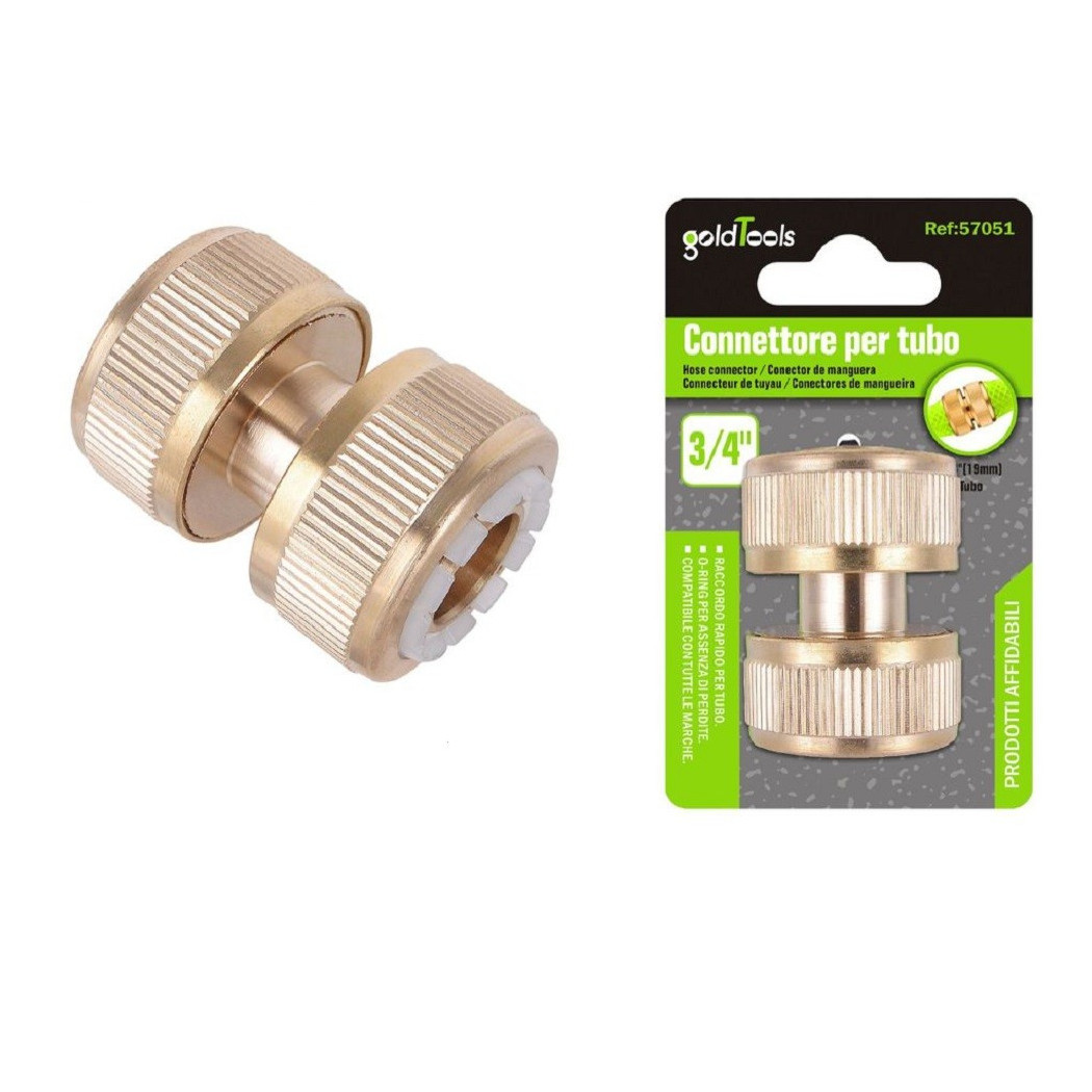 foto del prodotto trade shop connettore raccordo giunto tubi 3 4 attacco per tubo giunzione irrigazione 57051 
