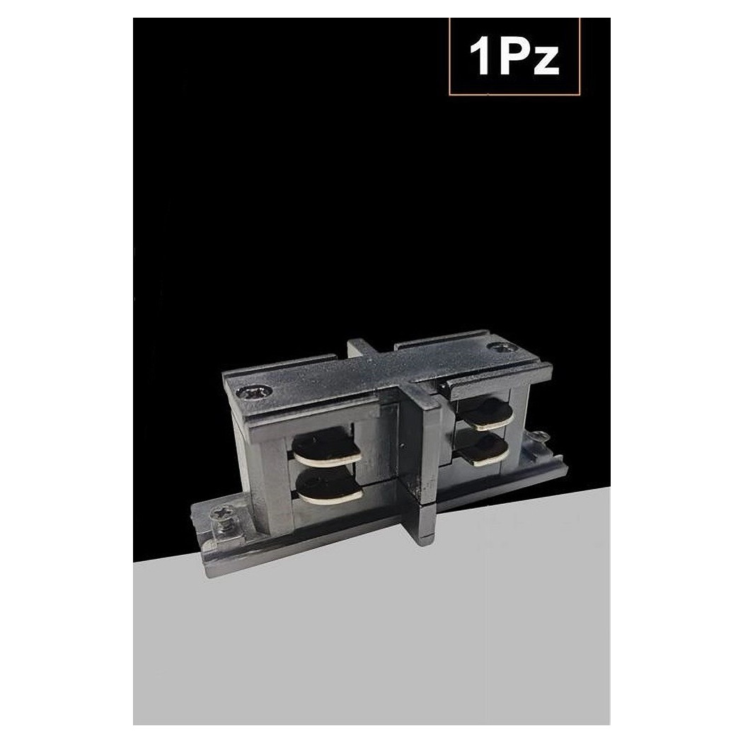immagine 0 del prodotto trade shop connettore tipo i dritto giunto per binario trifase colore bianco nero gf068 d nero