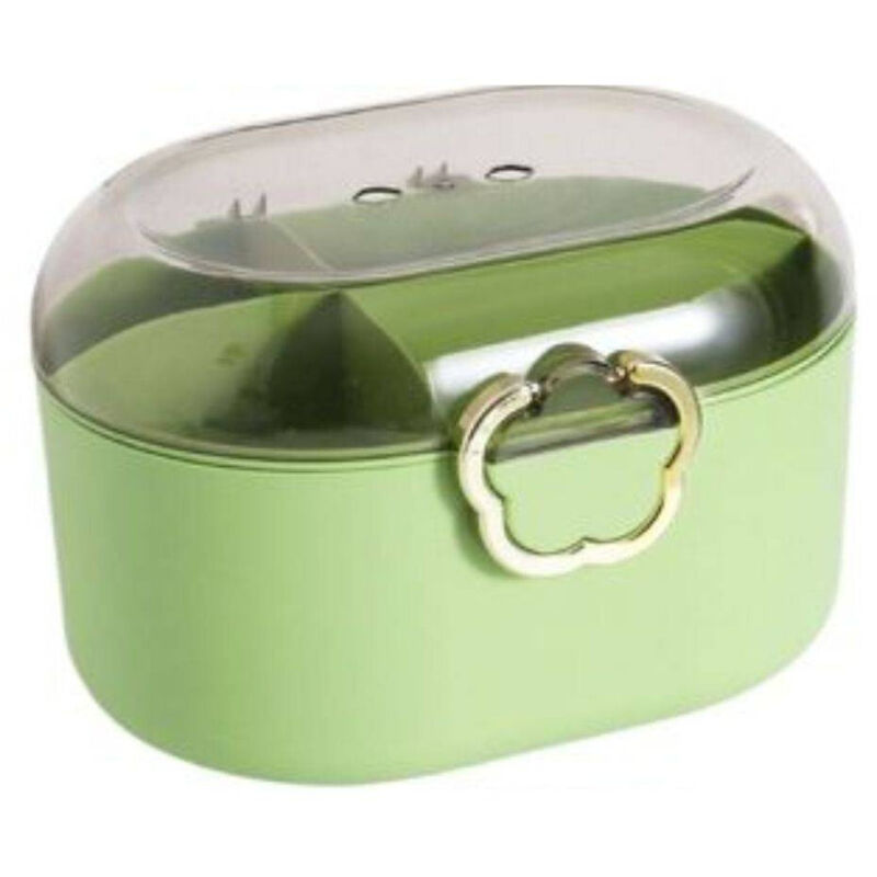 foto del prodotto trade shop contenitore organizzatore per cassetti arredamento colore verde dim. 27x24x18 cm 