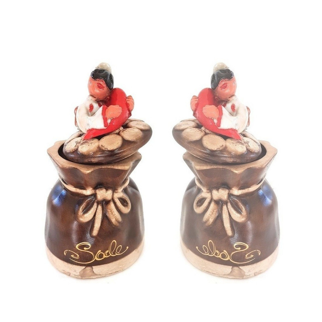 foto del prodotto trade shop contenitore sale elemento decorativo casa pulcinella portafortuna terracotta 