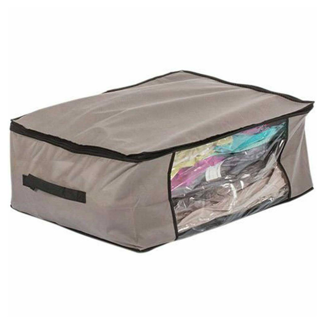 foto del prodotto trade shop contenitore salvaspazio in tessuto cambio stagione coperte vestiti 60x45x30cm 