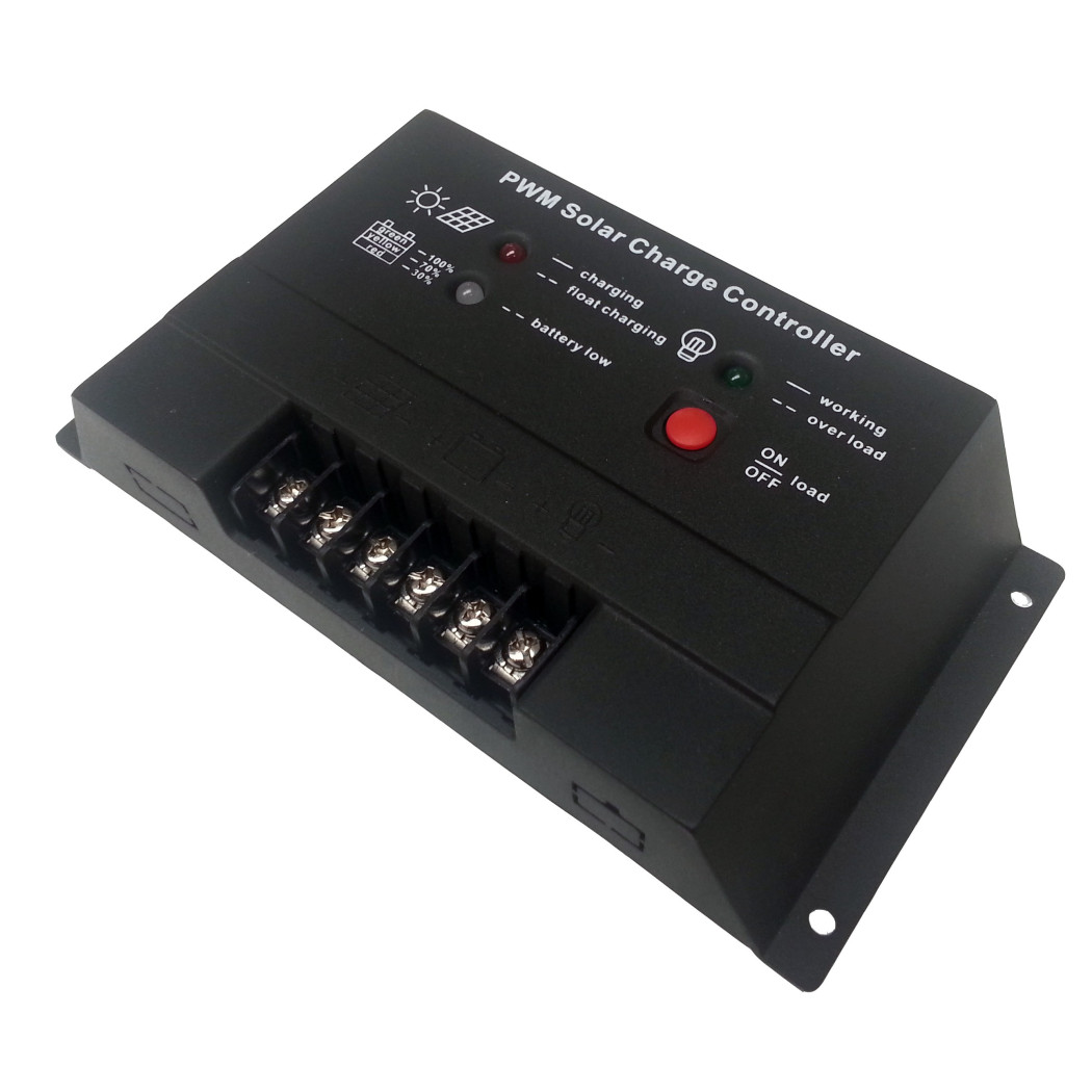 foto del prodotto trade shop controller regolatore caricabatteria porta usb 10a 12 24v pannello energia solare 