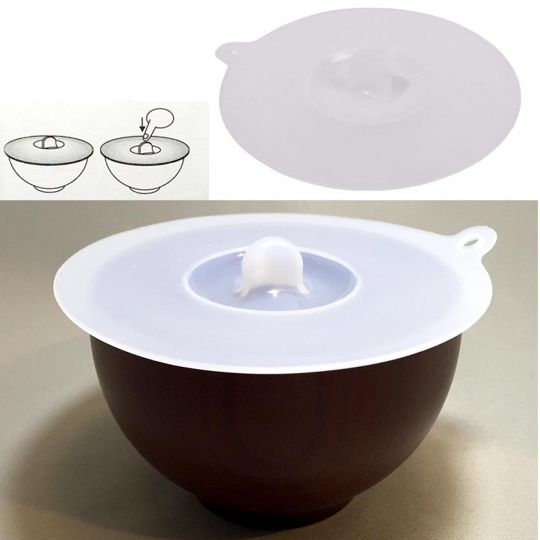 foto del prodotto trade shop coperchio piatto scodella 12cm ermetico silicone antiscivolo no odori alimenti 