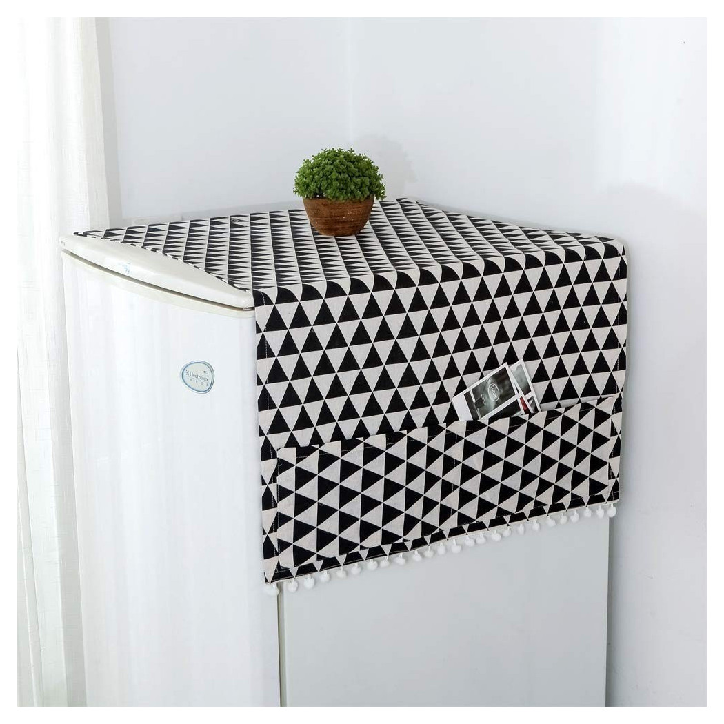 foto del prodotto trade shop copertura antipolvere frigorifero tasca 55x130cm frigo tessuto telo lavatrice 