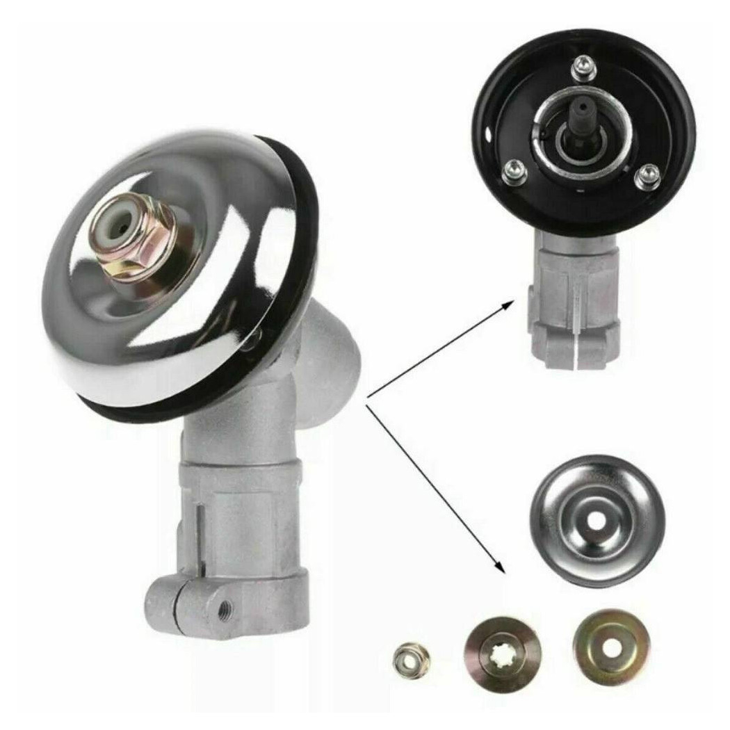 foto del prodotto trade shop coppia conica testina decespugliatore universale 9 denti tubo 26mm ricambio 0527 