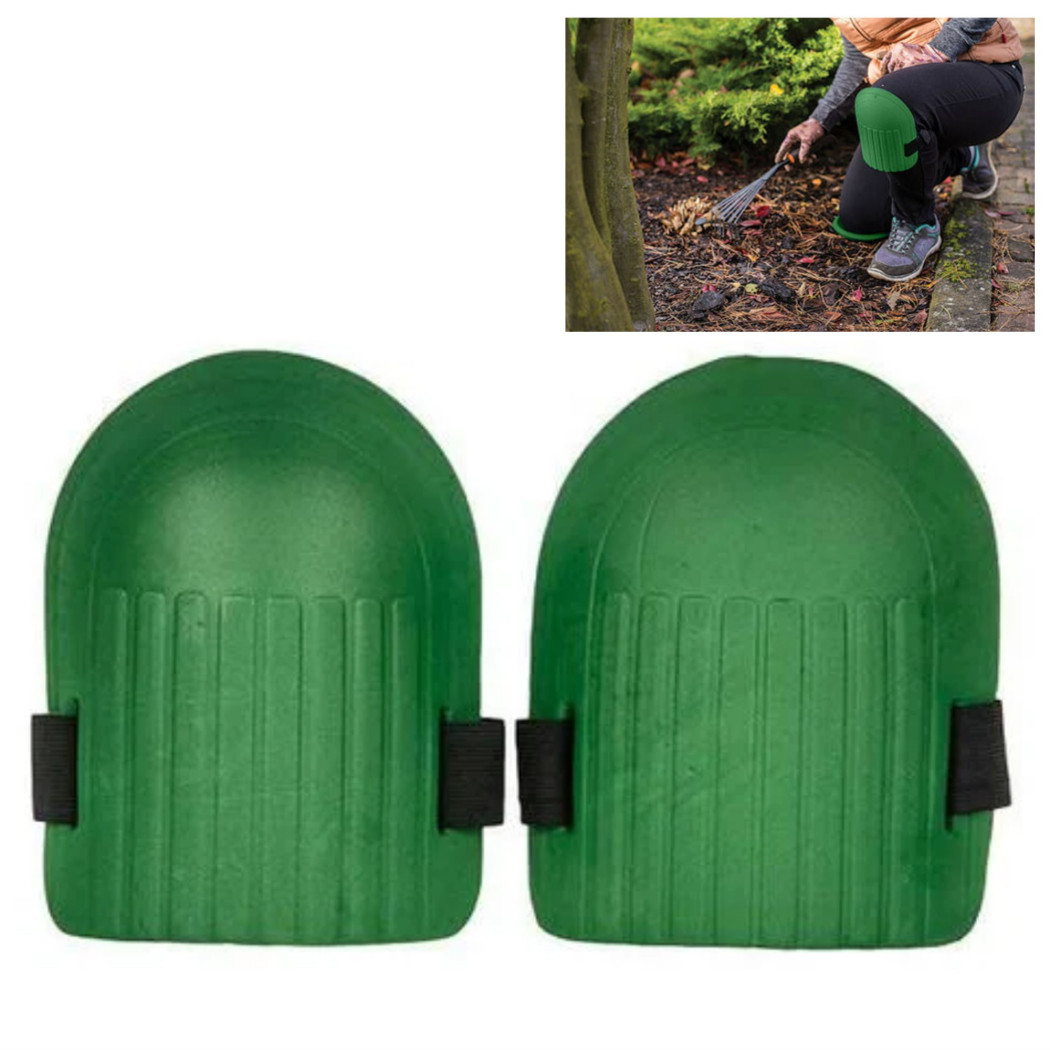 foto del prodotto trade shop coppia di ginocchiere per giardinaggio protezione ginocchio chiusura a strappo 