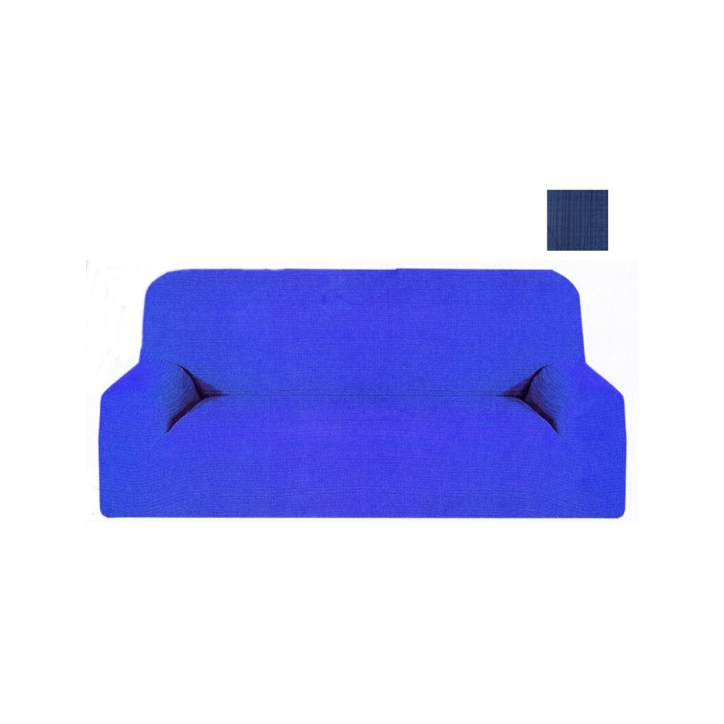 foto del prodotto trade shop copridivano 4 posti estendibile da 170 a 280 cm copri divano elasticizzato color blu