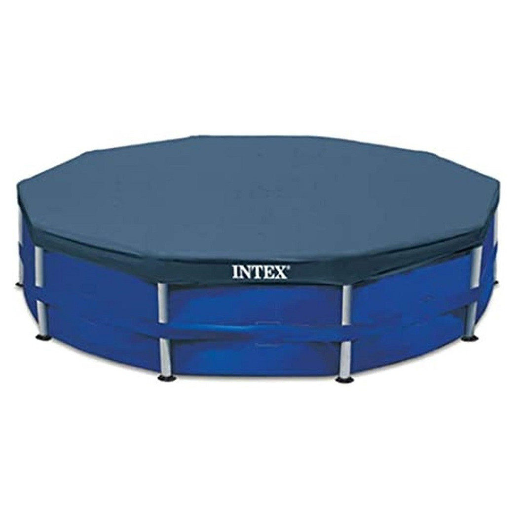 foto del prodotto trade shop copripiscina frame 305 cm telo per piscina con telaio pvc tondo copertura 28030 