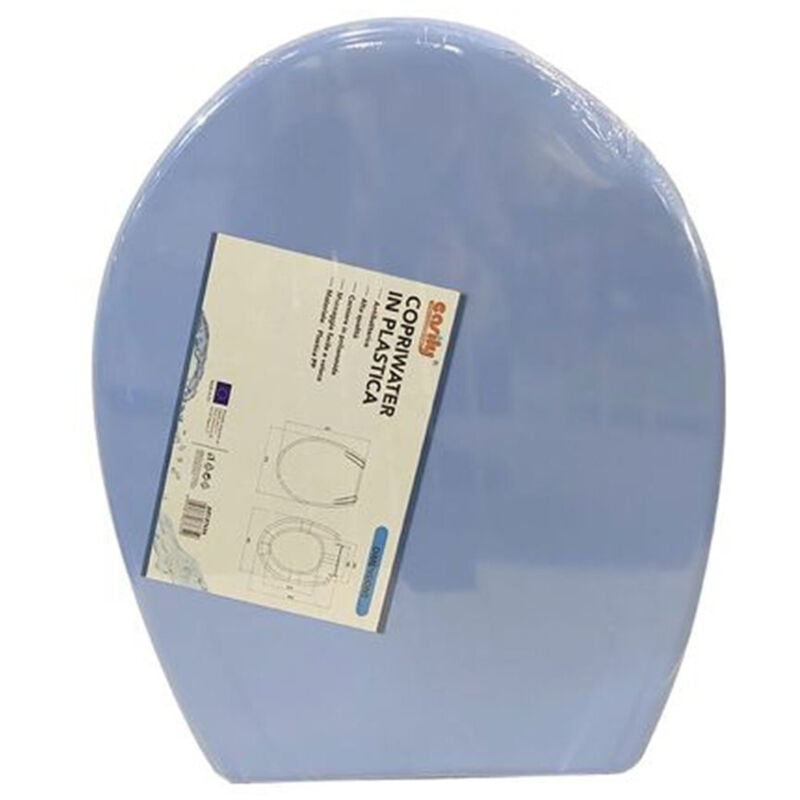 foto del prodotto trade shop copriwater sedile coprivaso wc water bagno in plastica magnolia blu 87634 