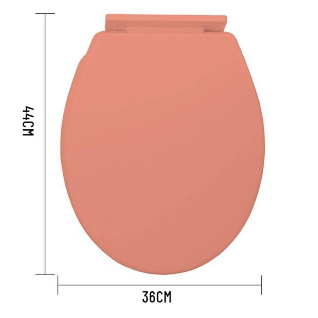 foto del prodotto trade shop - copriwater universale in plastica super resistente 44x36cm colore arancione -