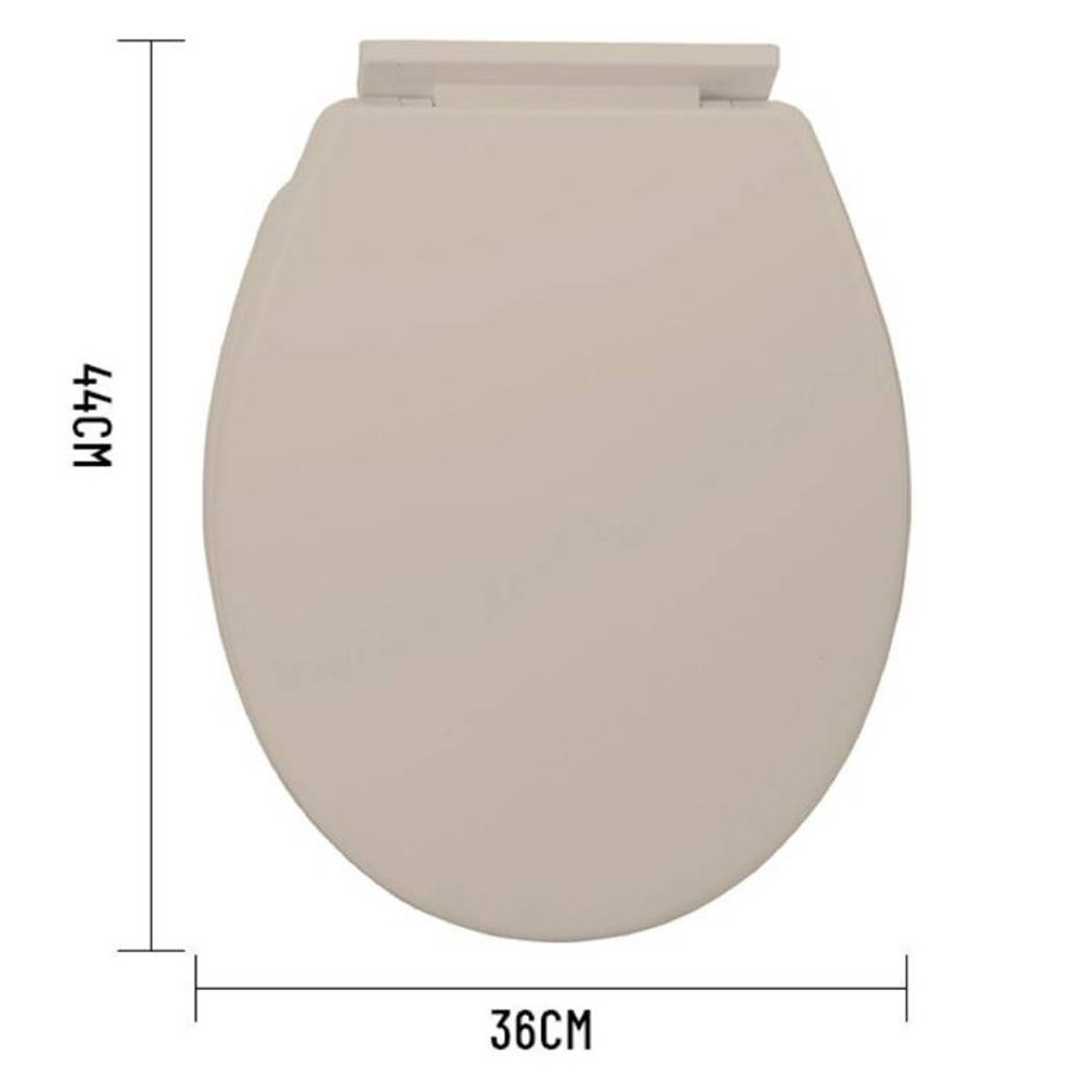foto del prodotto trade shop - copriwater universale in plastica super resistente 44x36cm colore beige standard -