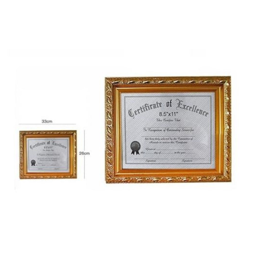 foto del prodotto trade shop cornice per foto certificati quadri tele dimensioni a4 20 x 30 cm dorato 