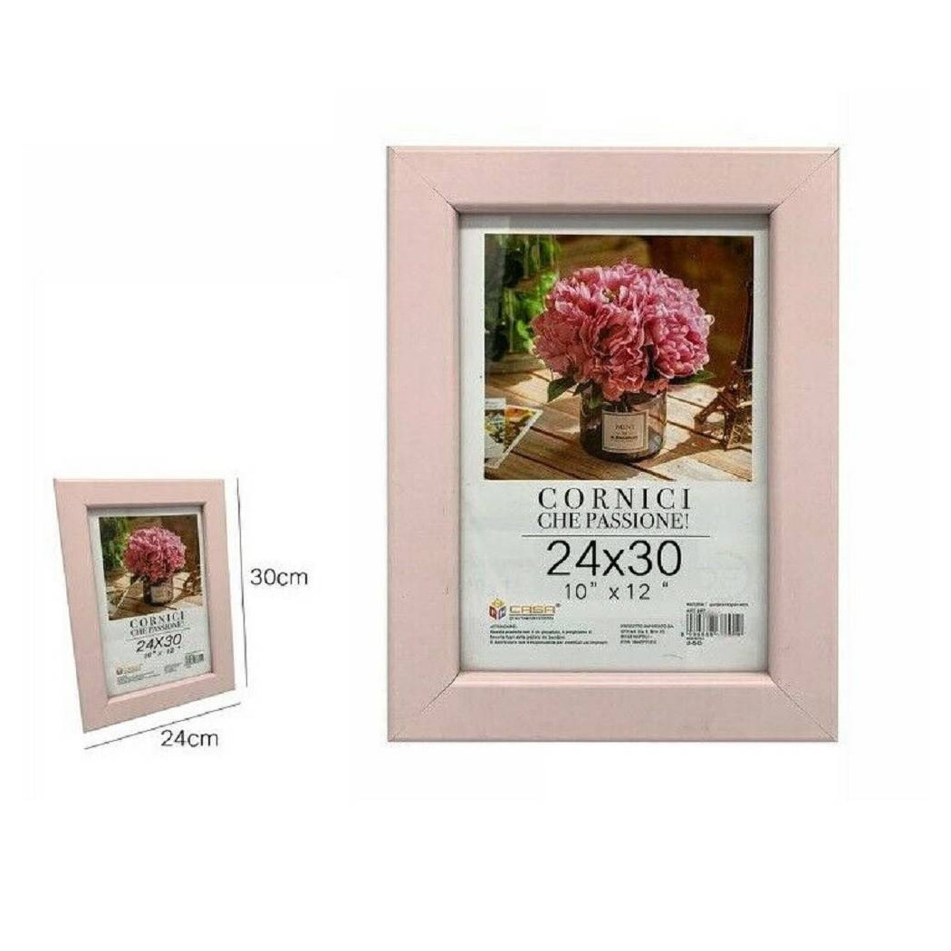 foto del prodotto trade shop cornice per foto fotografie quadri tele poster portafoto 24 x 30 cm rosa 68607 