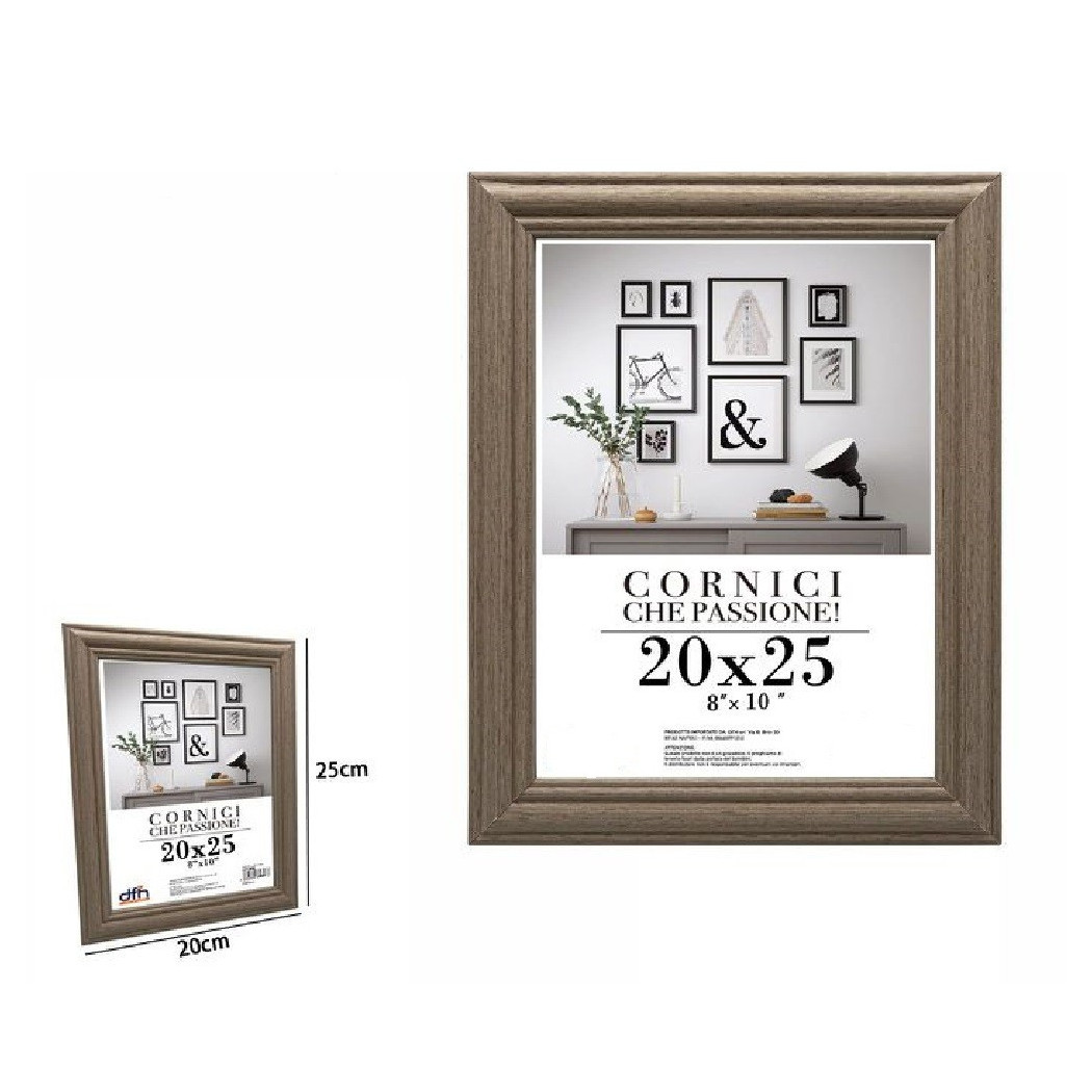 foto del prodotto trade shop cornice per foto porta fotografie quadri tele 20 x 25 cm modello legno 71644 