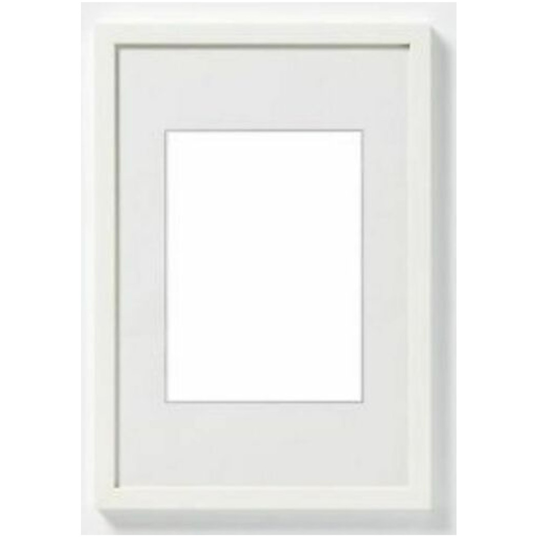 foto del prodotto trade shop cornice per foto poster quadri tele dimensioni 40x50cm colore bianco 