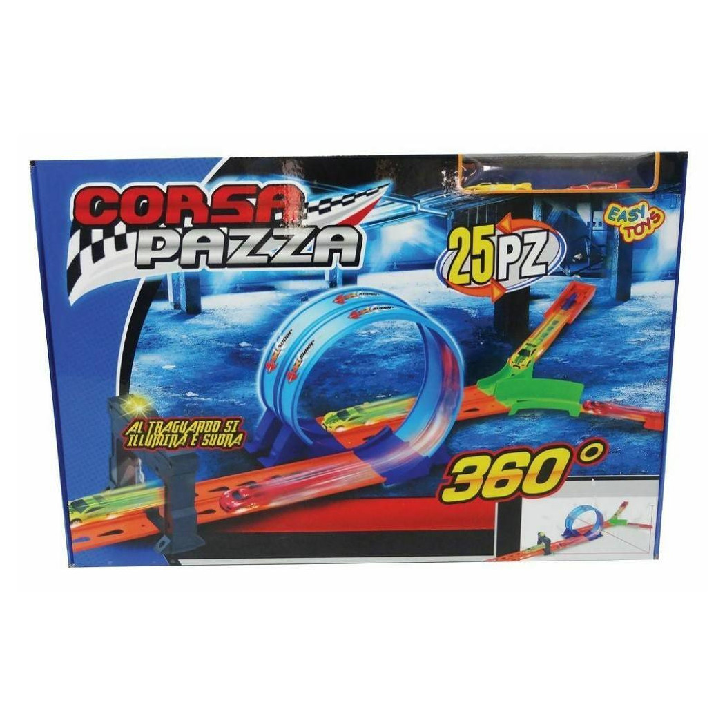 foto del prodotto trade shop corsa pazza pista macchine evoluzioni 25 pz. giocattolo gioco bambini 