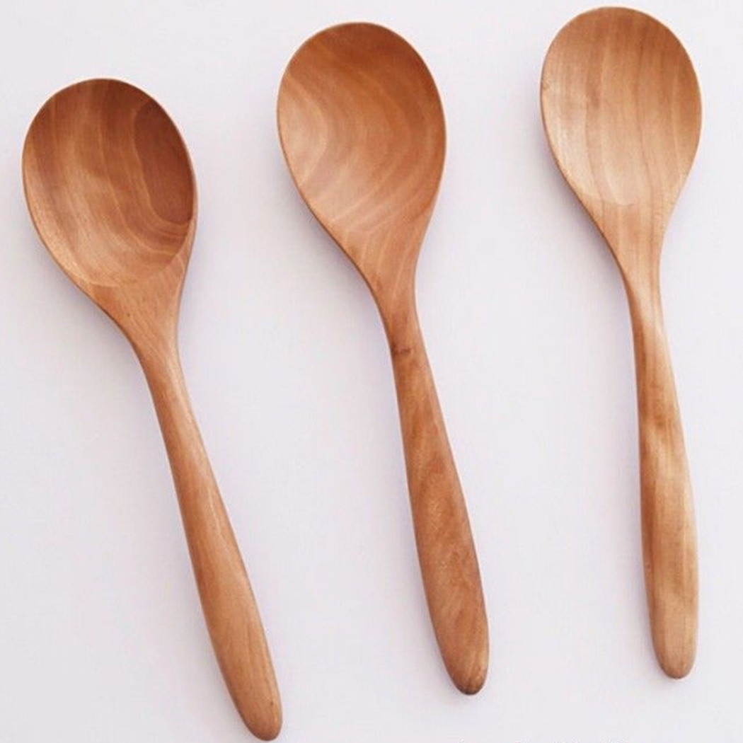 foto del prodotto trade shop cucchiaini in legno naturale set 96pz per caff dessert gelato dolci miele eco 