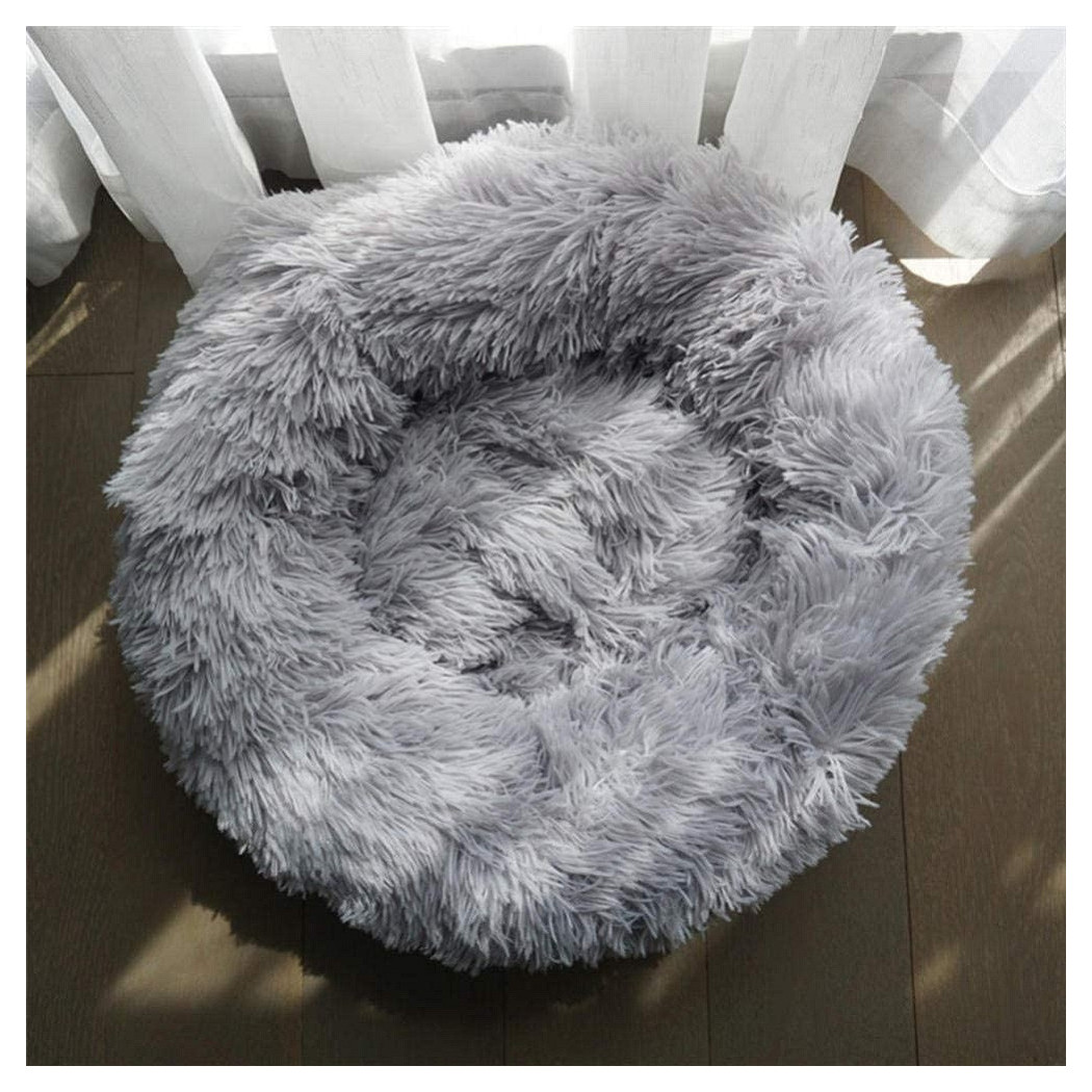 foto del prodotto trade shop cuccia in velluto peluche lavabile super morbida per cani gatti animali da 50 cm 