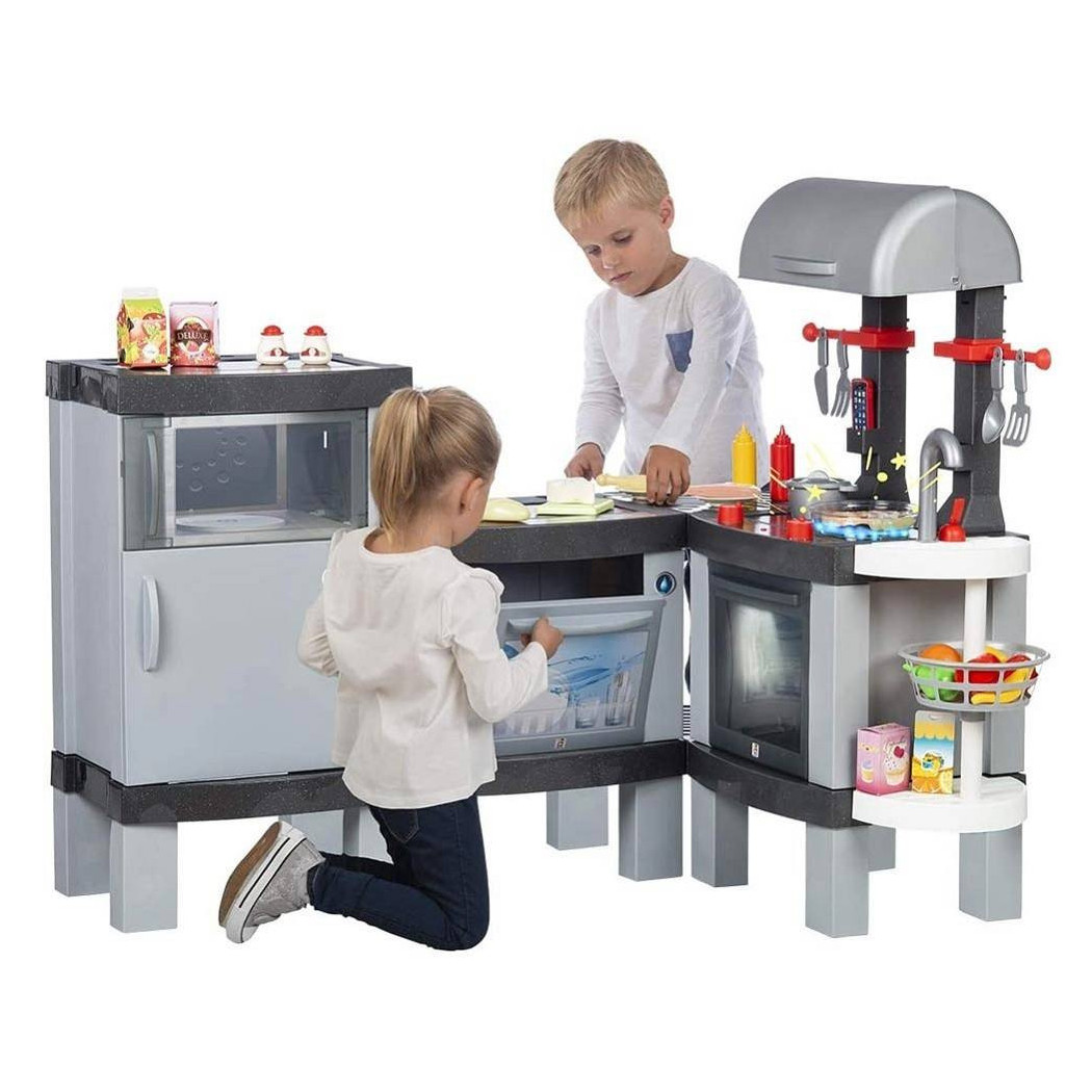 foto del prodotto trade shop cucina giocattolo per bambini cooking xl modulabile con cibi che cambiano colore 