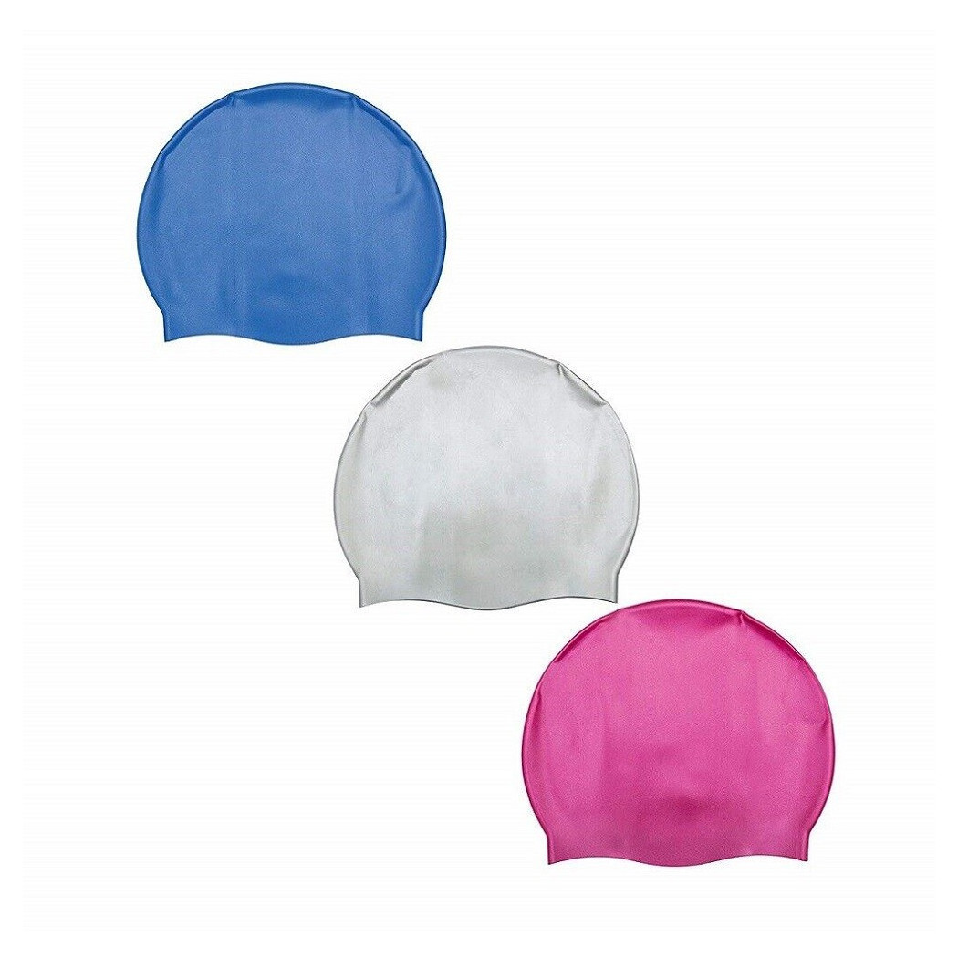 foto del prodotto trade shop cuffia hydro swim silicone mare piscina nuoto 14 anni 3 colori assortiti 26006 