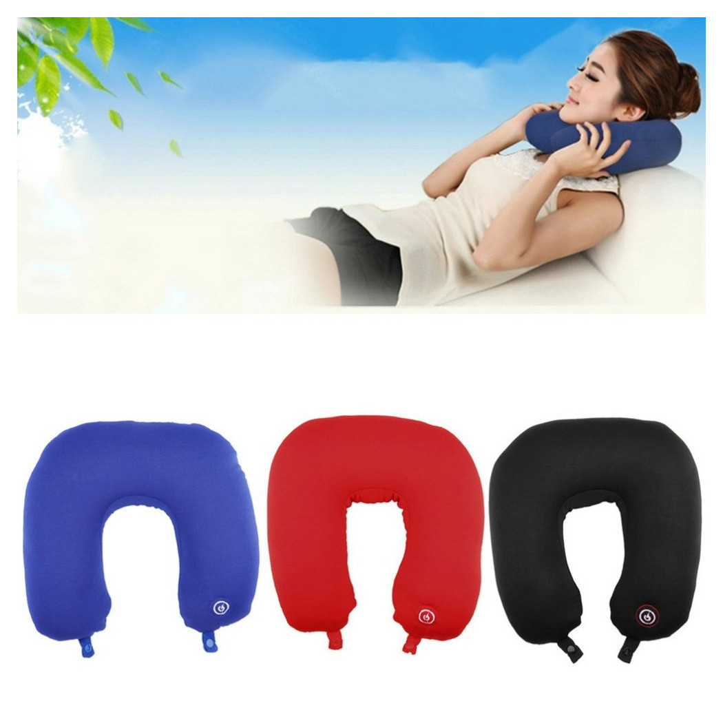 foto del prodotto trade shop cuscino vibrante massaggiante cervicale massaggio viaggio antistress relax 