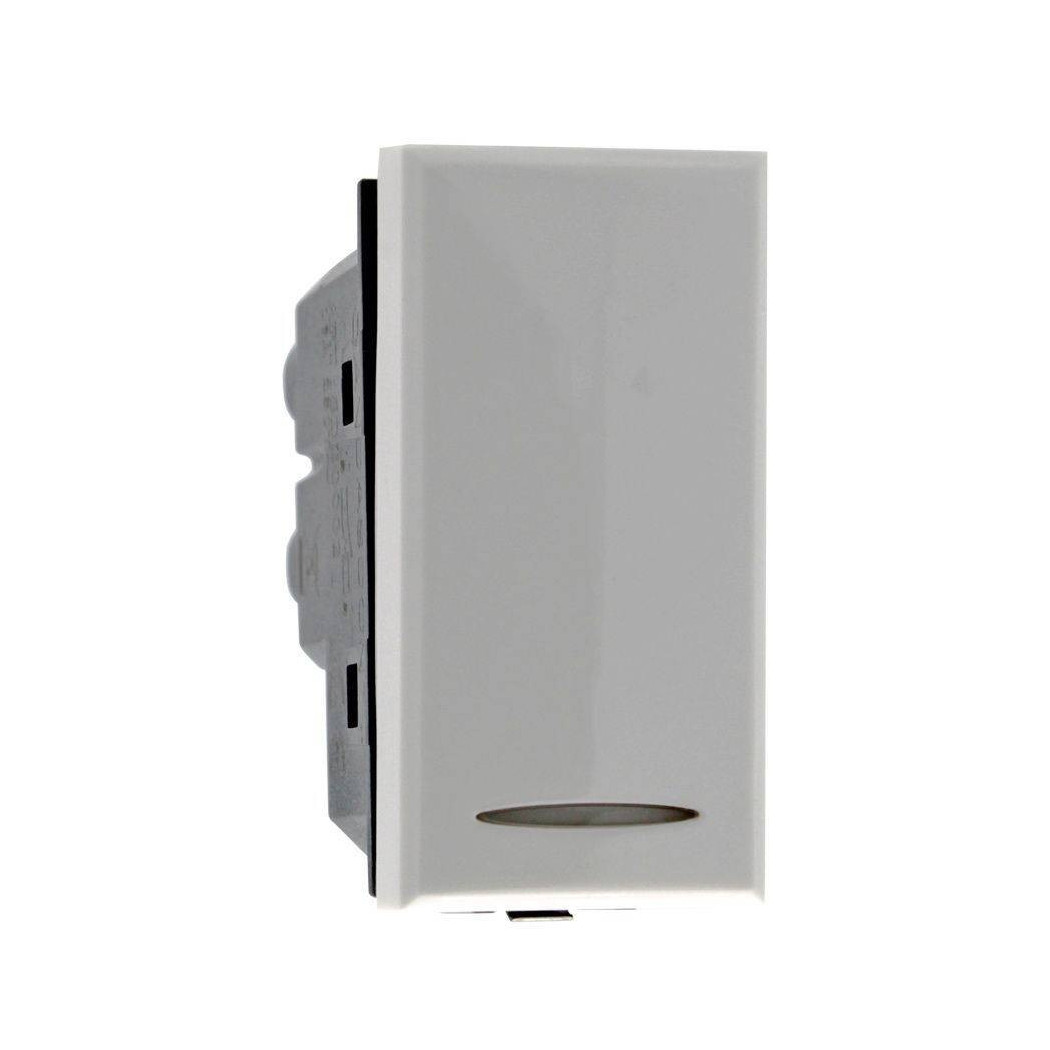 foto del prodotto trade shop deviatore 1p 16a colore bianco compatibile con bticino axolute 