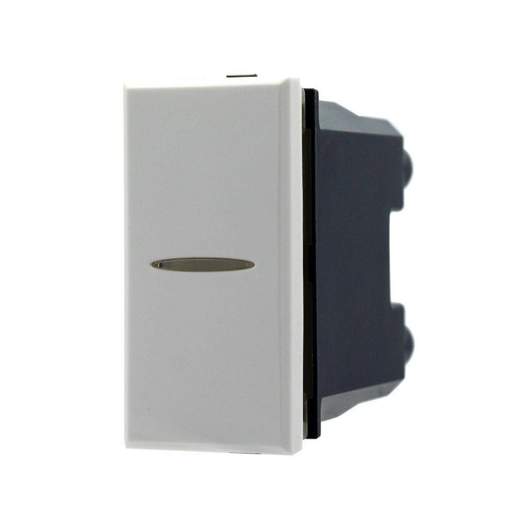 foto del prodotto trade shop deviatore 1p assiale 16a unipolare bianco compatibile bticino axolute 