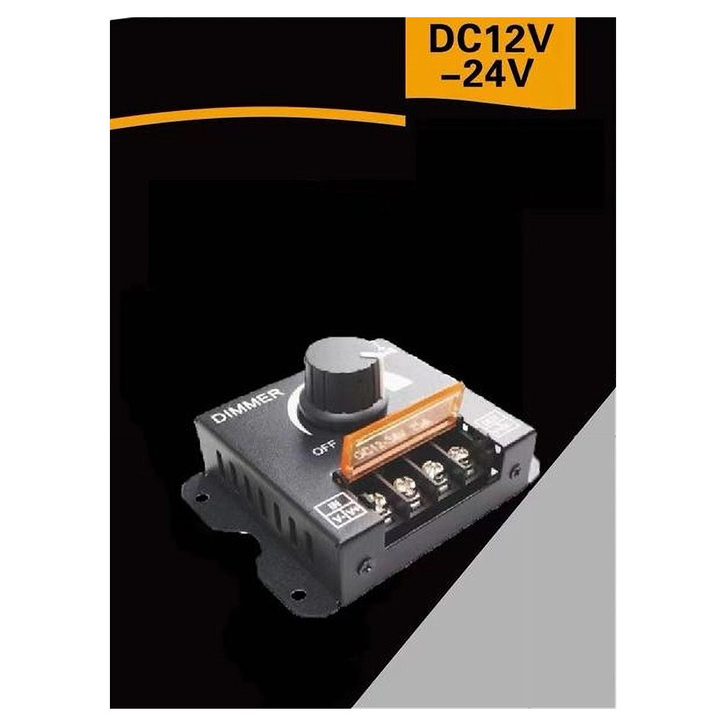 foto del prodotto trade shop dimmer per luci led monocolore interruttore controller manopola 12 24v dm 12 24v 