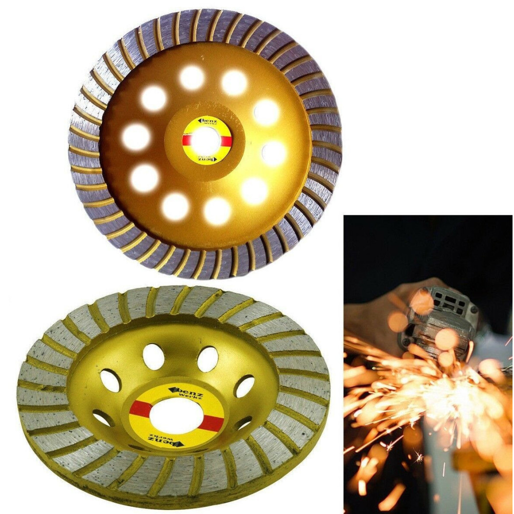 foto del prodotto trade shop disco diamantato per marmo cemento 18 cm 180mm smerigliatrice flex stretto 