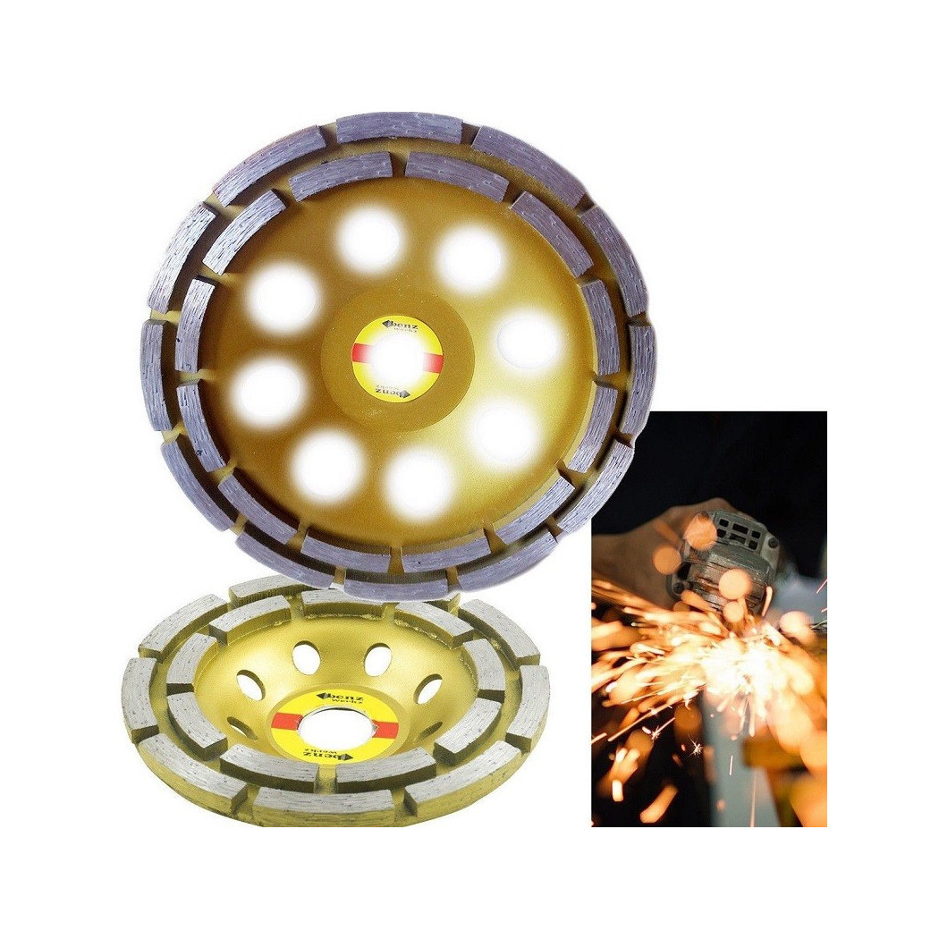 foto del prodotto trade shop disco diamantato per marmo pietra cemento 18 cm 180mm smerigliatrice flex largo 