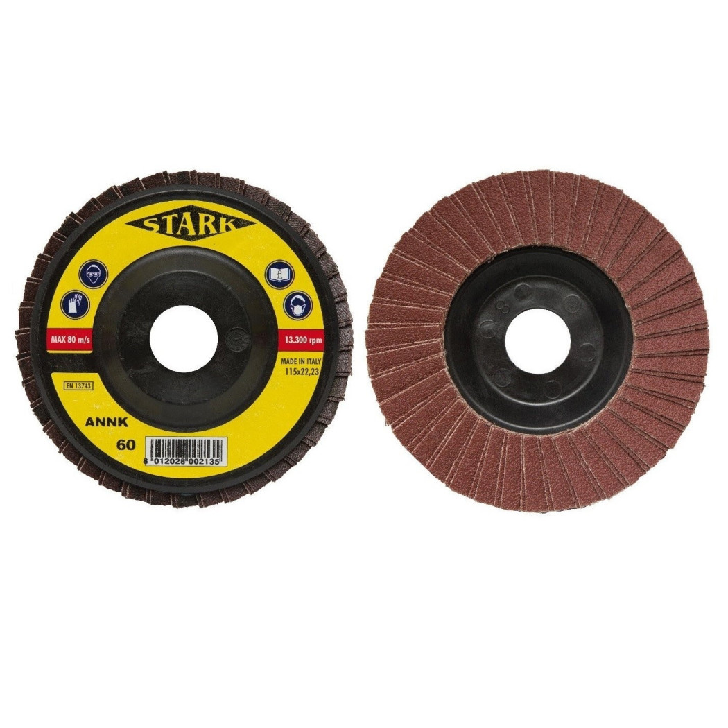 foto del prodotto trade shop disco dischi abrasivi abrasivo a lamelle lamellare lamellari mm.180 gr. grana p80 