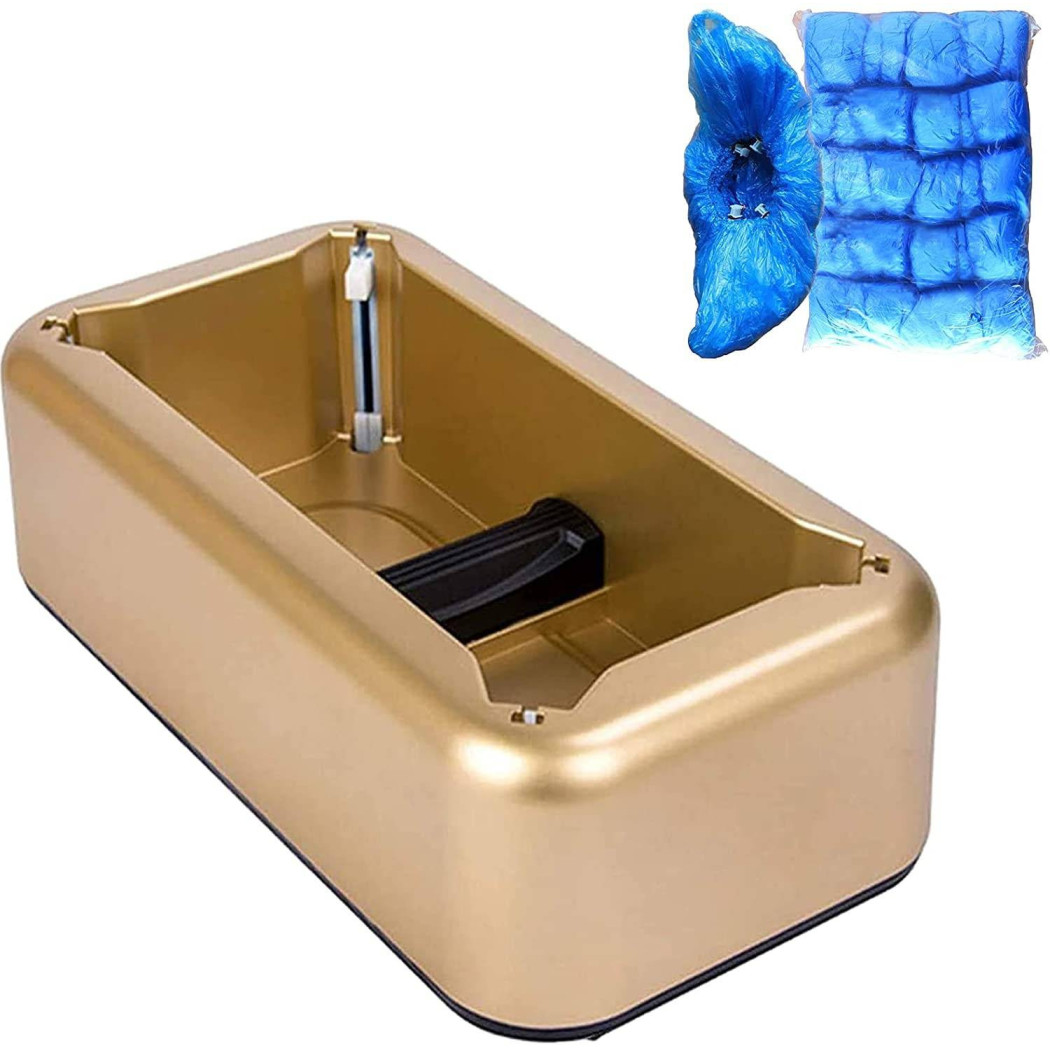 foto del prodotto trade shop - dispenser distributore portatile automatico copriscarpe salva scarpe monouso -