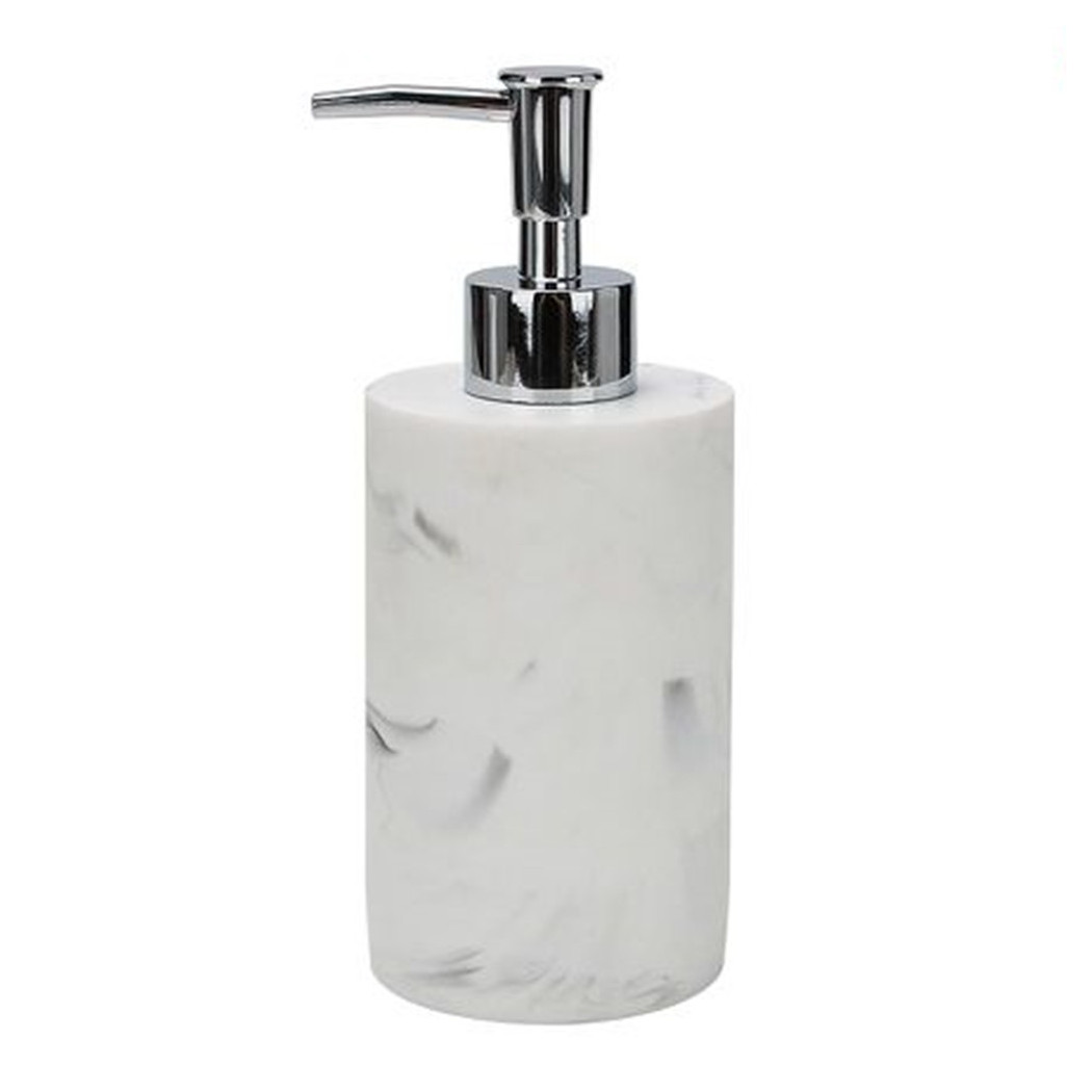 foto del prodotto trade shop dispenser dosatore sapone liquido accessorio bagno arredo effetto marmo bianco 87829 