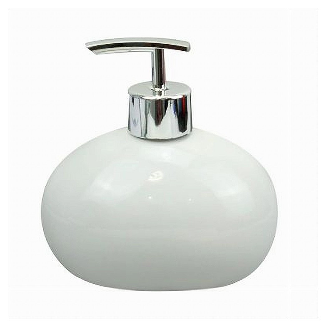 foto del prodotto trade shop dispenser per sapone liquido ceramica bianco dosatore moderno arredo bagno 79244 
