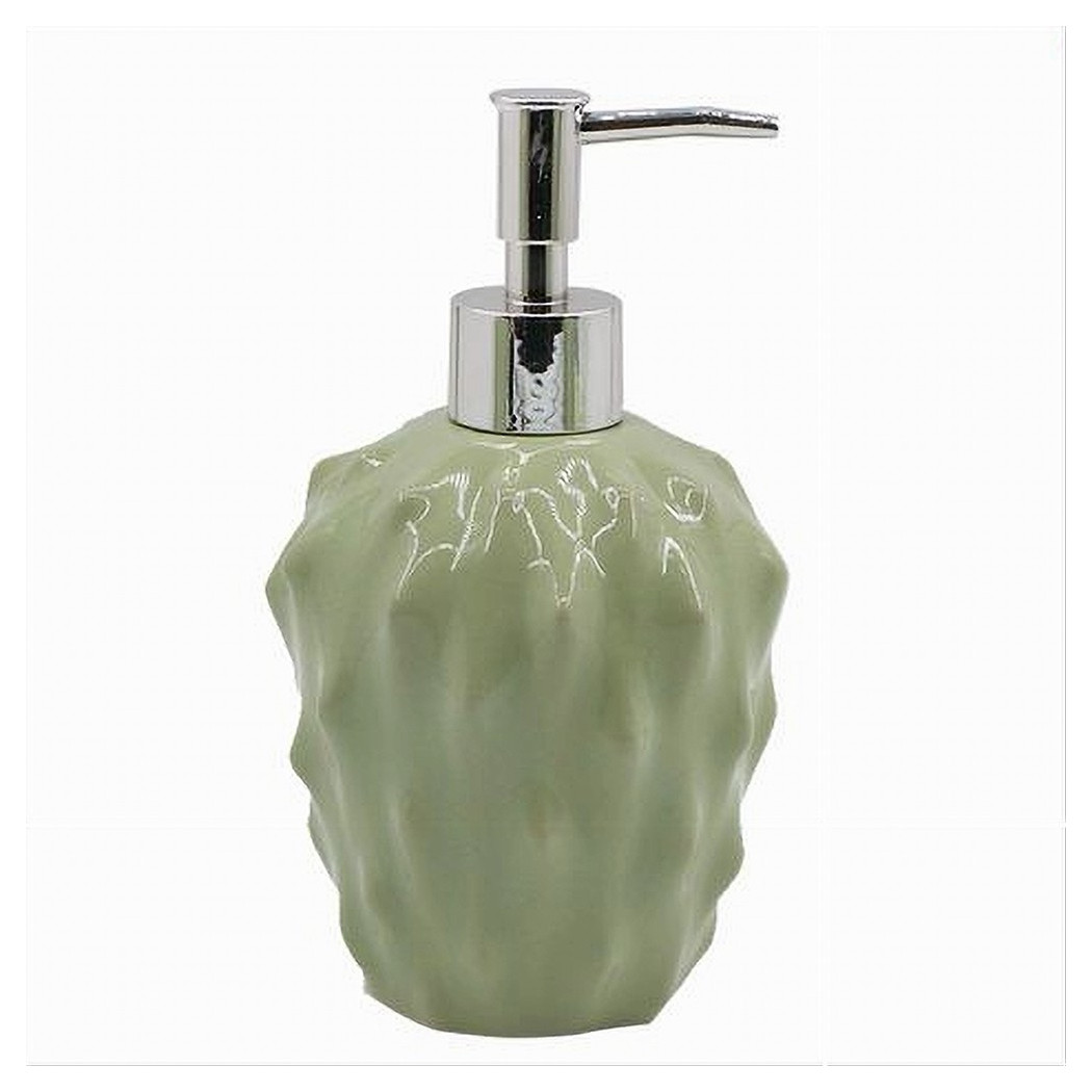foto del prodotto trade shop dispenser per sapone liquido verde effetto cactus accessorio arredo bagno 79933 