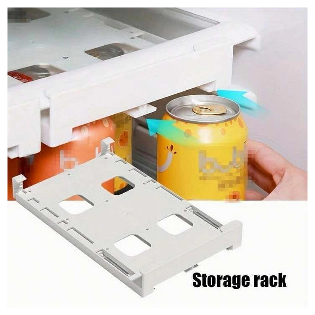 foto del prodotto trade shop dispenser porta bibite lattine da appendere organizer sospeso per frigorifero 