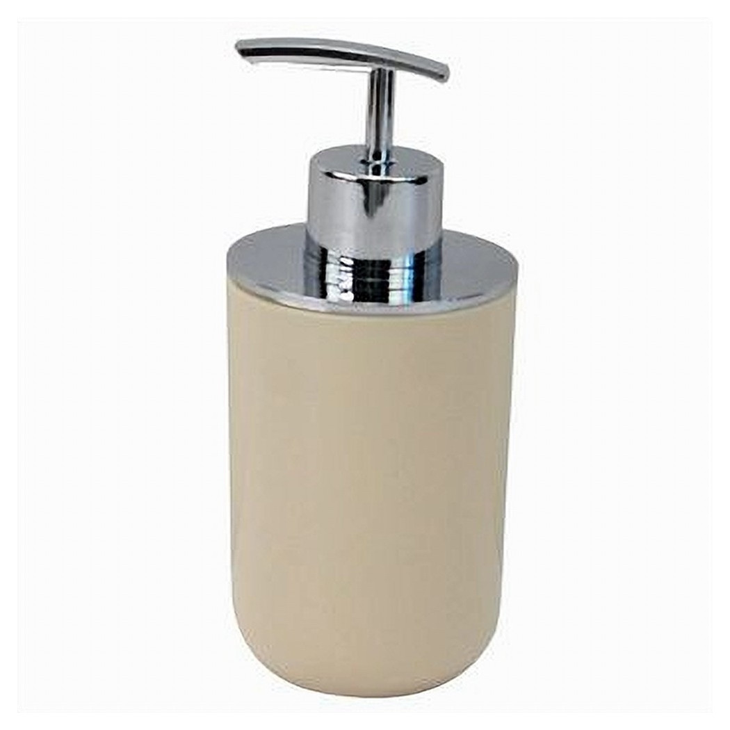 foto del prodotto trade shop dispenser porta sapone liquido beige silver per ricambio accessori bagno 79880 